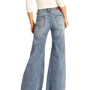 Free People vintage Low Rise Wide Leg  Jeans